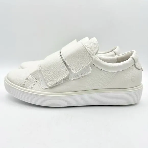 ECCO Womens Soft 60 Premium 2 Strap Shoe EU 39 US 8-8.5 White Leather NIB