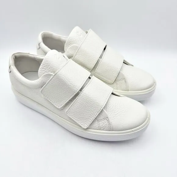 ECCO Womens Soft 60 Premium 2 Strap Shoe EU 39 US 8-8.5 White Leather NIB