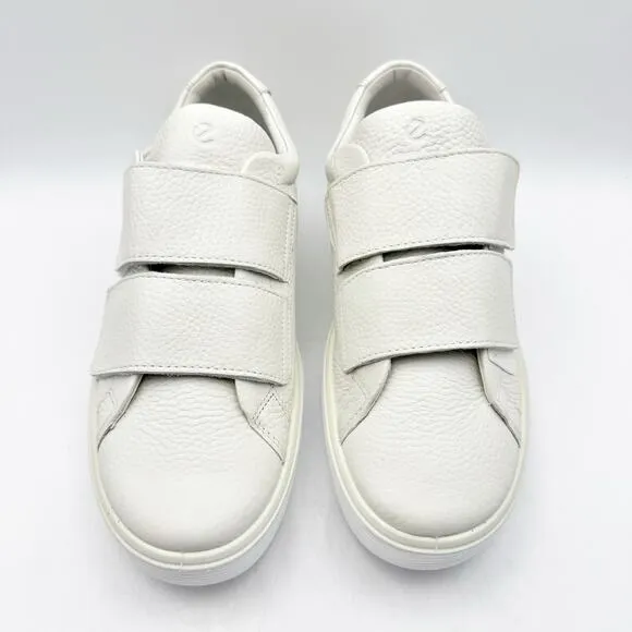 ECCO Womens Soft 60 Premium 2 Strap Shoe EU 39 US 8-8.5 White Leather NIB