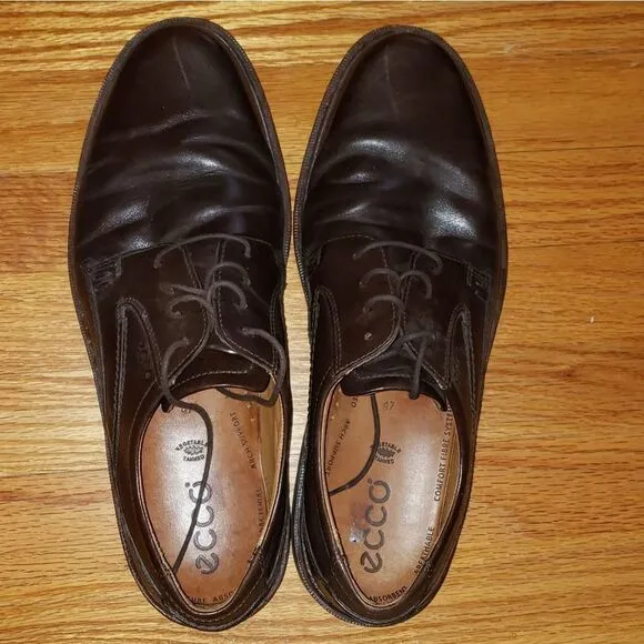 Ecco Brown Leather oxfords