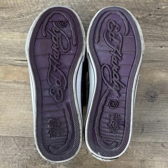 Ed Hardy Y2K Eternal Love Painted Slip-on Sneakers
