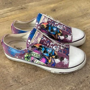 Ed Hardy Y2K Eternal Love Painted Slip-on Sneakers