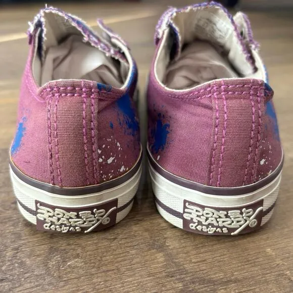 Ed Hardy Y2K Eternal Love Painted Slip-on Sneakers