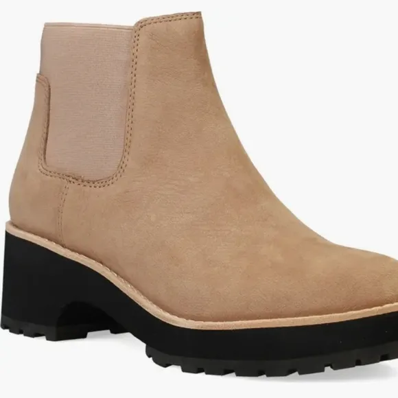 Eileen Fisher Lilou Wedge Chelsea Brown Boot Women Size 5 NWOB