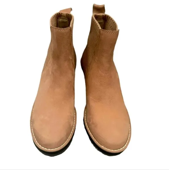 Eileen Fisher Lilou Wedge Chelsea Brown Boot Women Size 5 NWOB