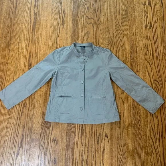 Eileen Fisher Military Style Blazer Jacket
