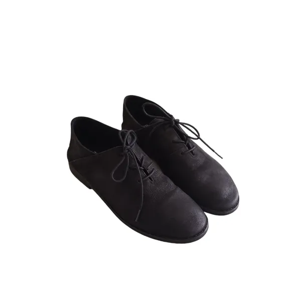 Eileen Fisher Suede Lace Up Oxfords