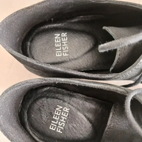 Eileen Fisher Suede Lace Up Oxfords