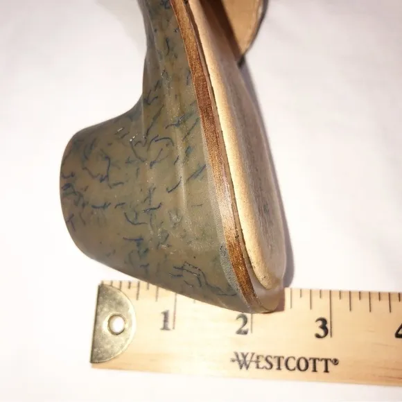 El Naturalista Aqua Slide Sandals Size 40 Brown Leather Made in Spain