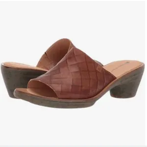El Naturalista Aqua Slide Sandals Size 40 Brown Leather Made in Spain