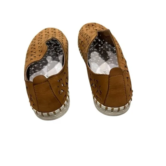 Eric Michael Brown Perforated Slip-On Shoes 40 US 10