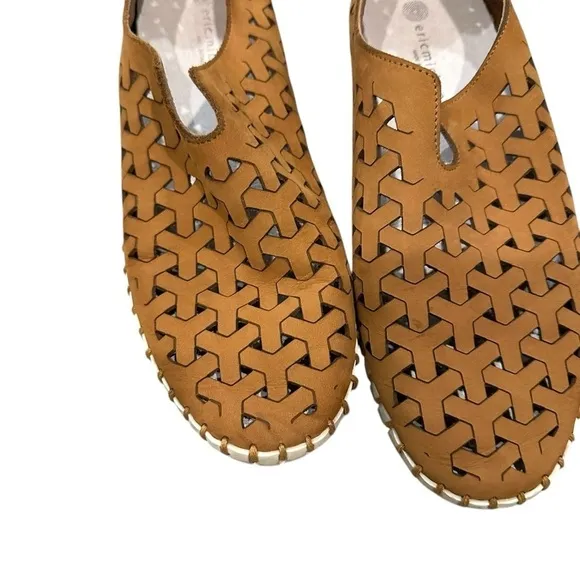 Eric Michael Brown Perforated Slip-On Shoes 40 US 10