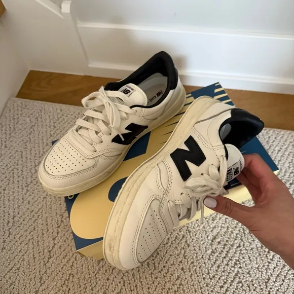 EUC ALD New Balance T500 Tennis Oxfords 6.5 Black/White Limited Aimé Leon Dore