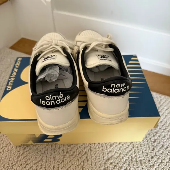 EUC ALD New Balance T500 Tennis Oxfords 6.5 Black/White Limited Aimé Leon Dore