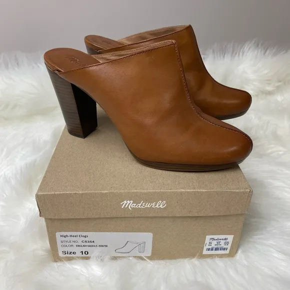 EUC Madewell High-Heel Clogs