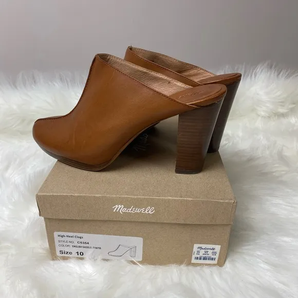 EUC Madewell High-Heel Clogs