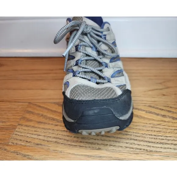 EUC Merrell Womens Moab 2 Ventilator Low Hiking Shoes J06018 Gray Blue Size 10