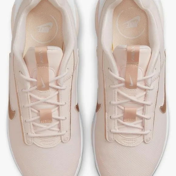 EUC Women's Nike Air Max INTRLK - Soft Pink w/Gold Shimmer - Size 10