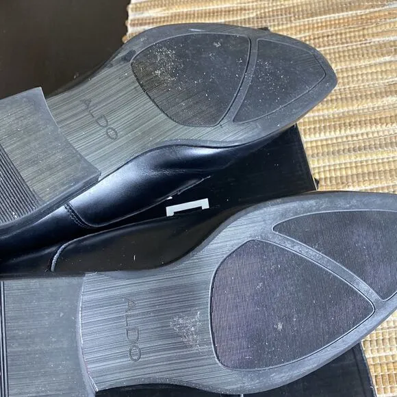 EUC black leather oxfords from Aldo size 11