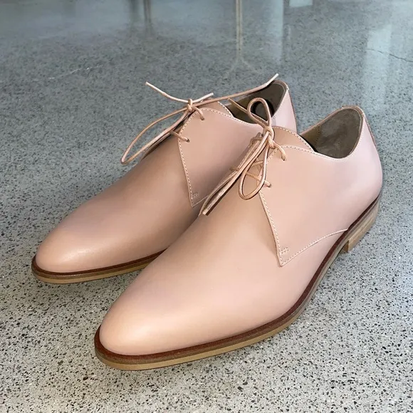 Everlane Leather Oxfords Size 7.5 New With Box And Dust Bag