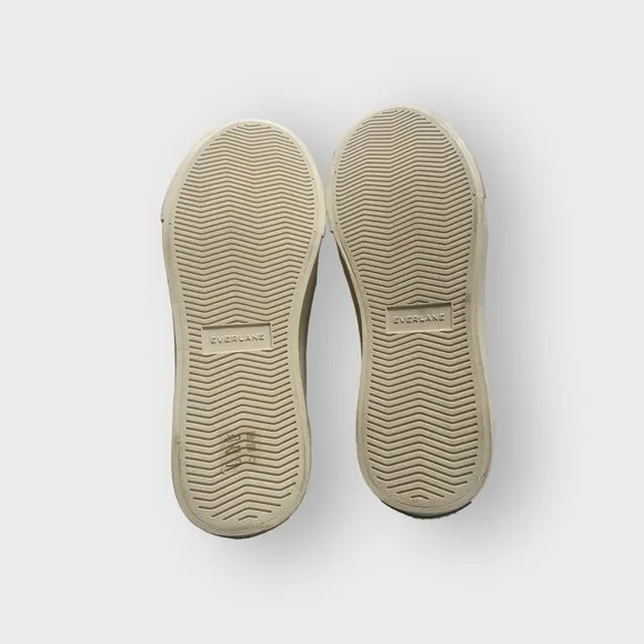 Everlane Off White Organic Cotton Canvas Slip On Sneakers Sz 7W
