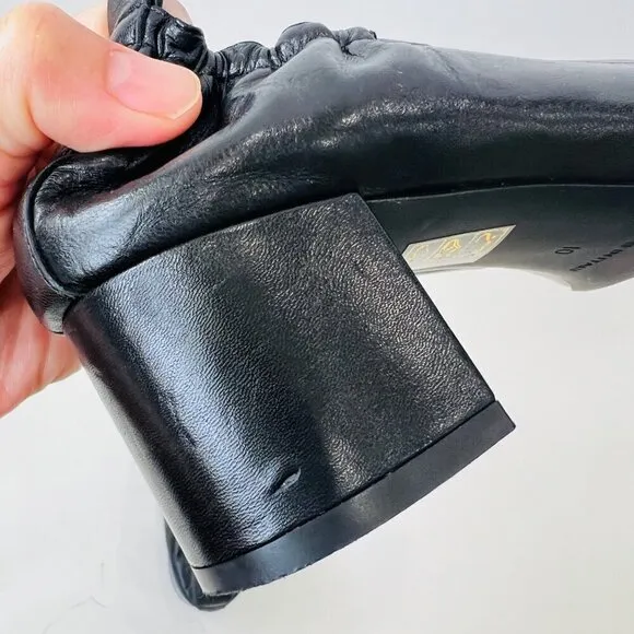 Everlane The Day block heels, black, Size 10