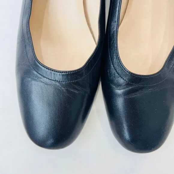 Everlane The Day block heels, black, Size 10