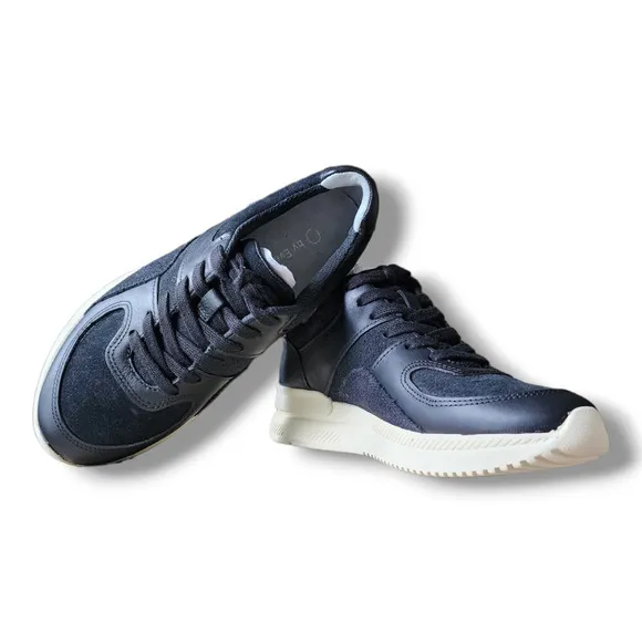 Everlane The Trainer Black Leather Sneakers Women's Size 6