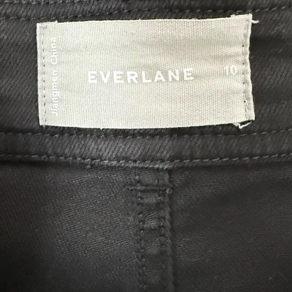 Everlane The Way-High Twill Canvas Short in Black Beach Resortwear High Rise