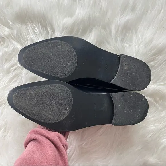 Everlane Womens The Modern Penny Loafer Black Leather Oxfords Structured Pointed