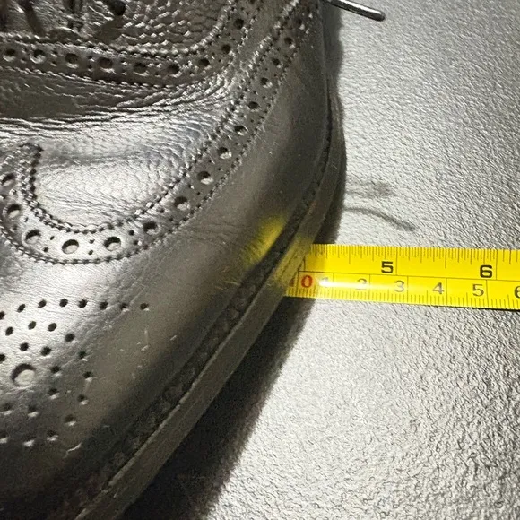 FACONNABLE PEBBLE GRAIN LEATHER  OXFORDS 9 B/D
