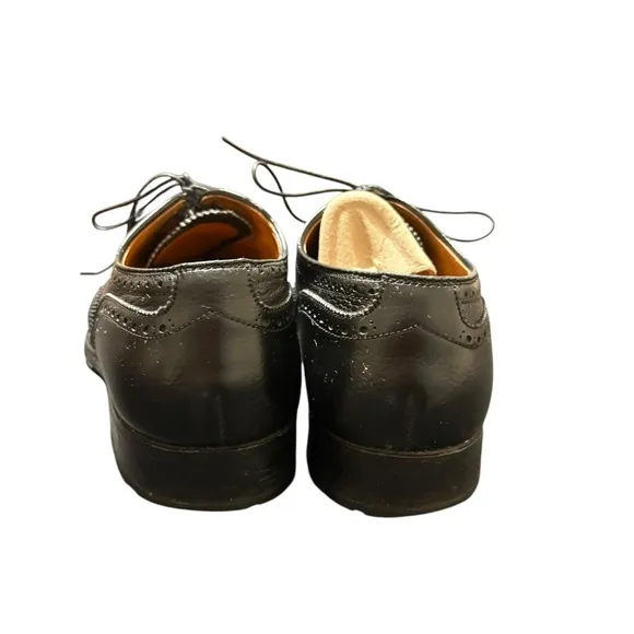 FACONNABLE PEBBLE GRAIN LEATHER  OXFORDS 9 B/D