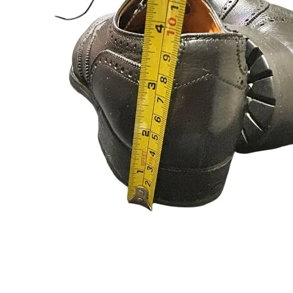 FACONNABLE PEBBLE GRAIN LEATHER  OXFORDS 9 B/D