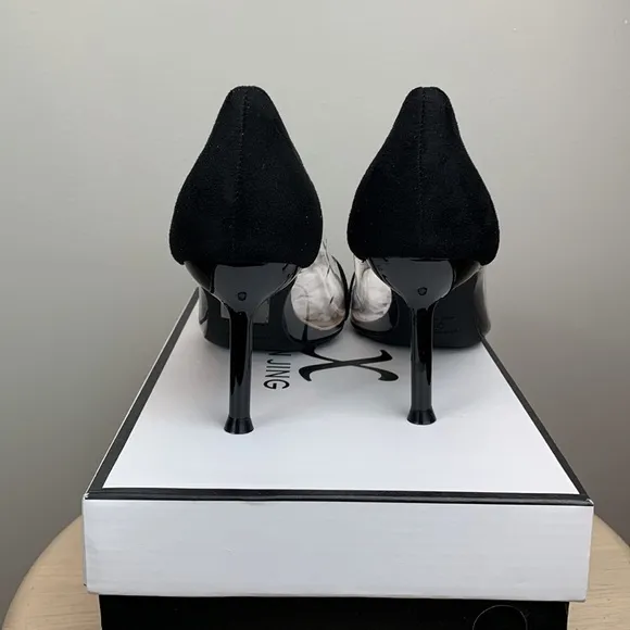 Faux Suede Pointed Toe Heels NWB
