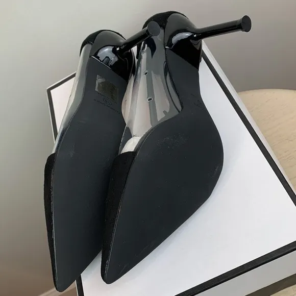Faux Suede Pointed Toe Heels NWB