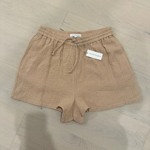 Favorite daughter slip it on short cotton gauze NWT