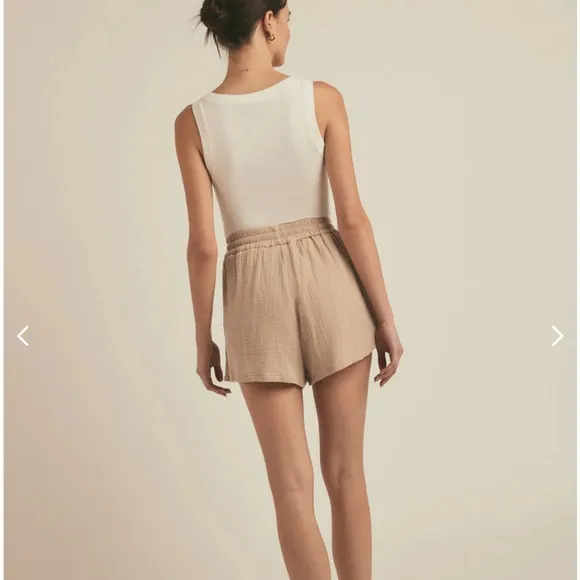 Favorite daughter slip it on short cotton gauze NWT