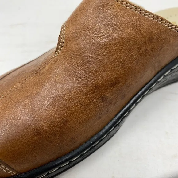 Fidelio Hallux Franni Bunion Relief Clogs Brown Leather