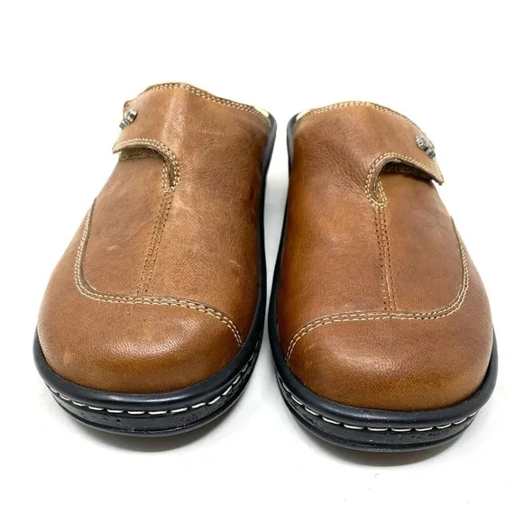 Fidelio Hallux Franni Bunion Relief Clogs Brown Leather