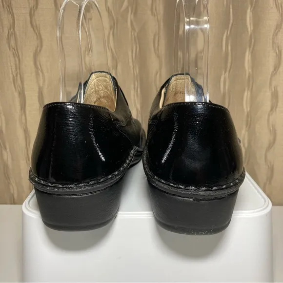 Finn Comfort Aachen Women's EU 38 (US 7-7.5) Loafer Black Leather Patent Germany