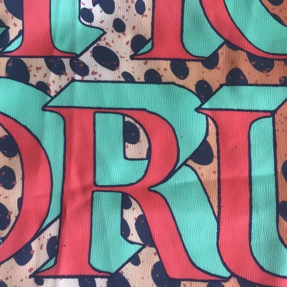 Fiorucci leopard print logo slip mini dress