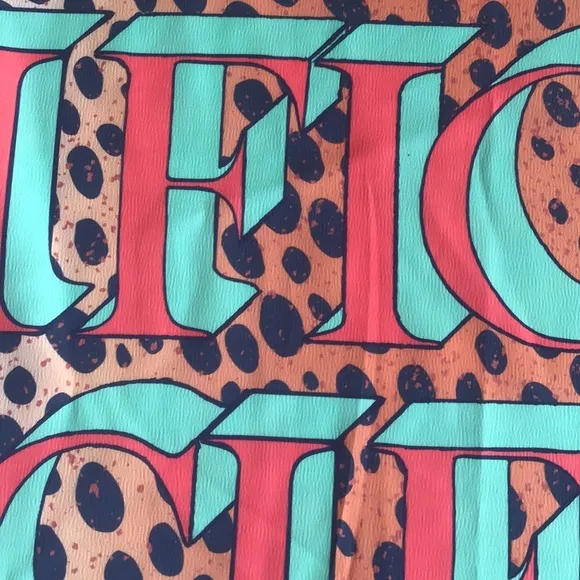 Fiorucci leopard print logo slip mini dress