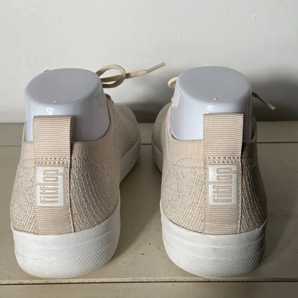 FitFlop F-Sporty Uberknit Slip-On Sneakers, Stone, 8.5M