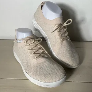 FitFlop F-Sporty Uberknit Slip-On Sneakers, Stone, 8.5M