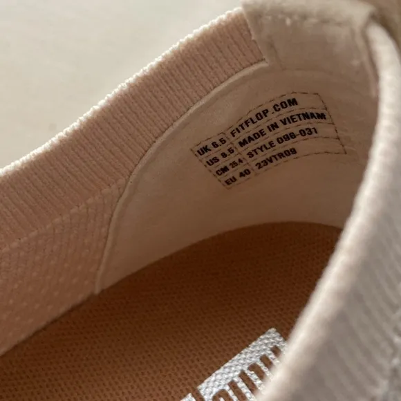 FitFlop F-Sporty Uberknit Slip-On Sneakers, Stone, 8.5M