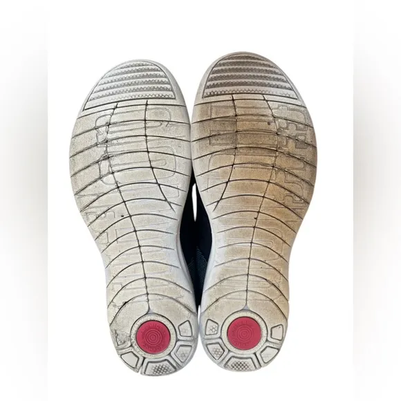 FitFlop Sporty-Pop X Lizard Print Sneakers, Black, Women’s Size9, Casual Fun