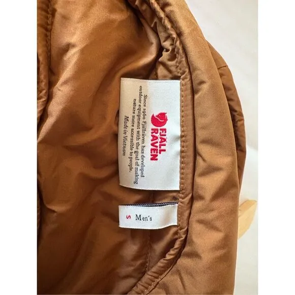 Fjällräven Men's Keb Padded Hoodie size Small