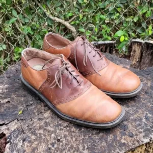 Florsheim Brown Leather Oxford Dress Shoe Comfortech DM2 Cognac Men's Size 10
