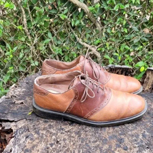 Florsheim Brown Leather Oxford Dress Shoe Comfortech DM2 Cognac Men's Size 10