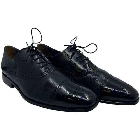 Florsheim Imperial Bio Comfort Mens Shoes Black Leather Oxfords 10D 12031 Preown